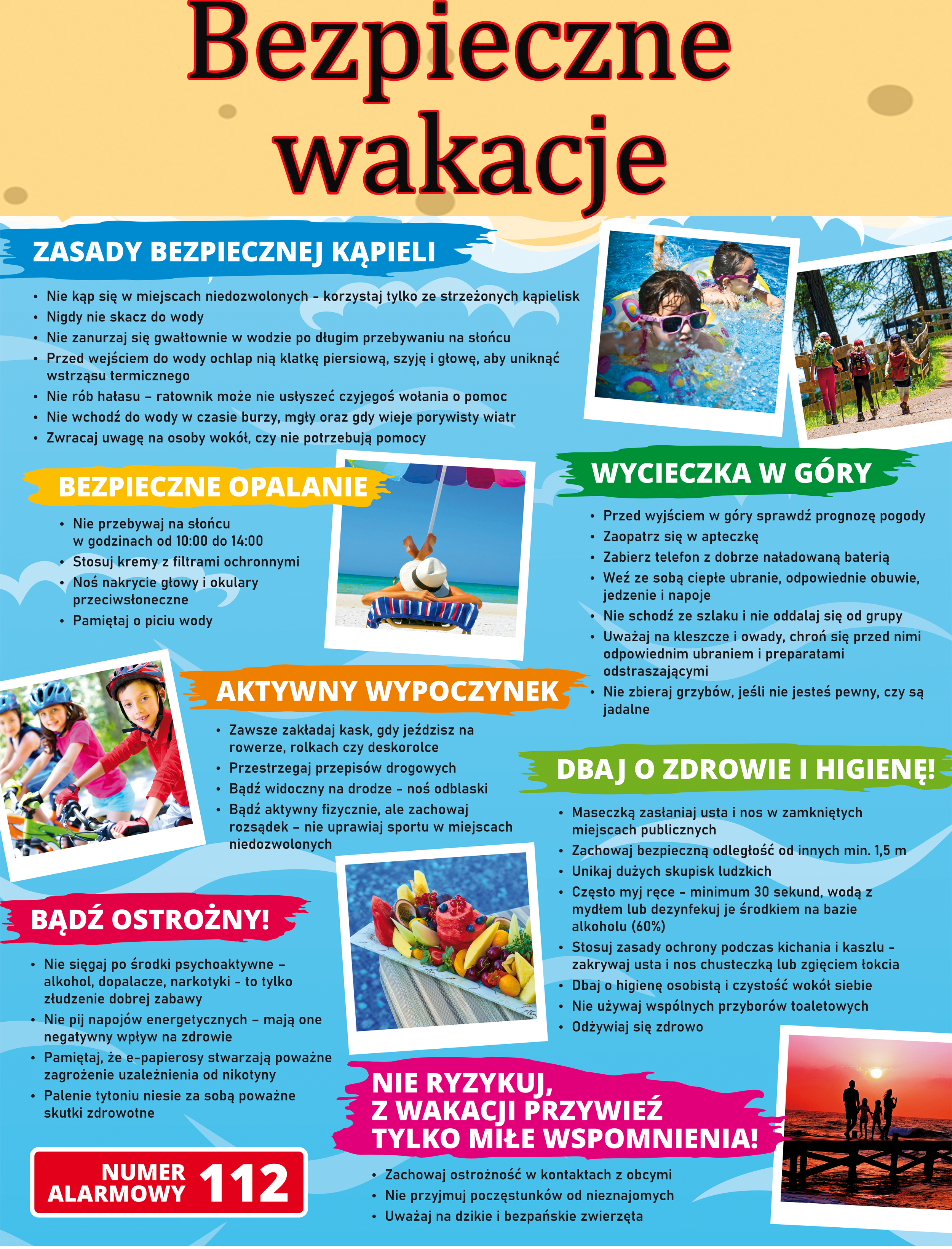 bezpieczne wakacje