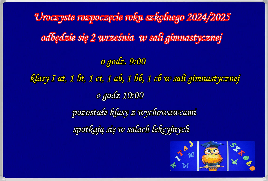rozpoczevie roku2024 2024 klasy starsze