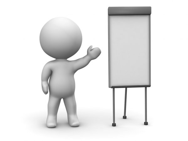 depositphotos 23572981 stock photo 3d man whiteboard presentation