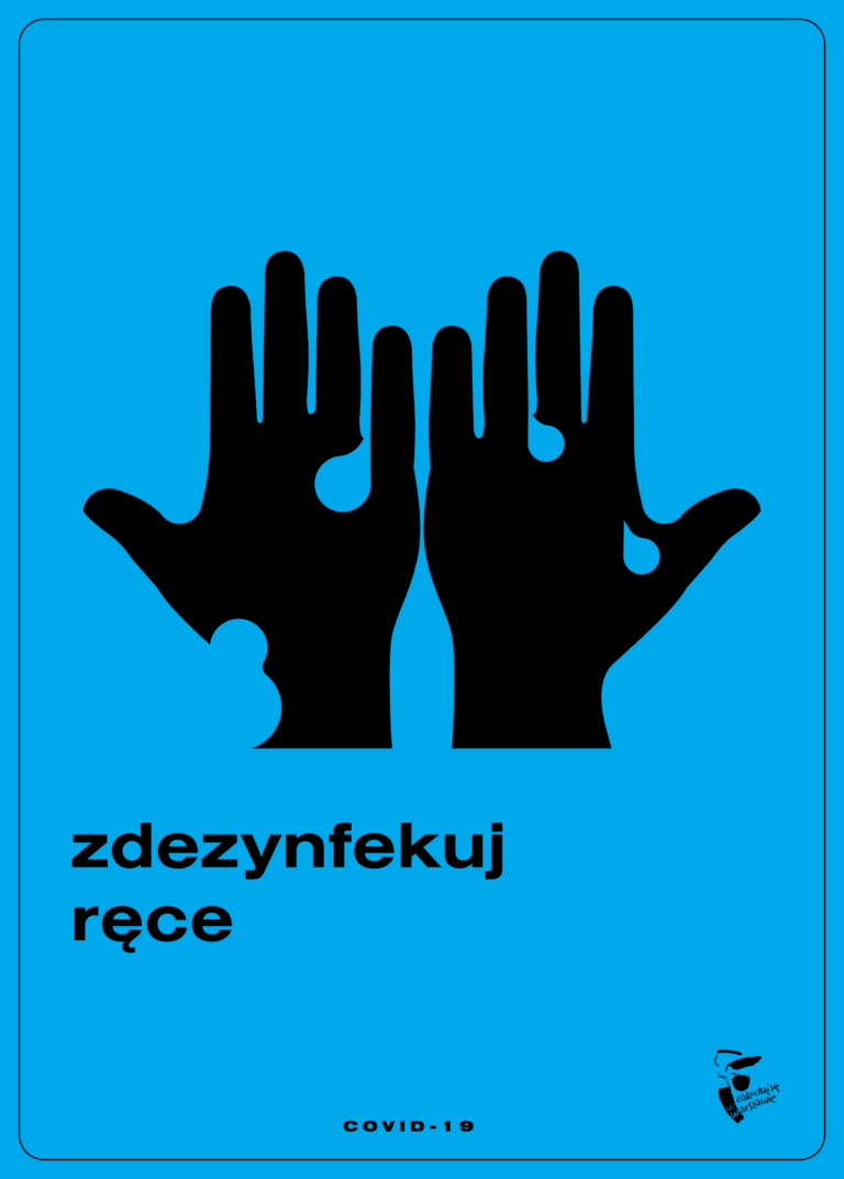 plakat zdezynfekuj rece 768x1072