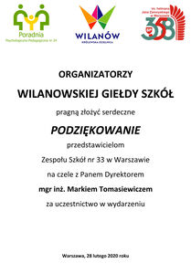 Podziękowanie scaled